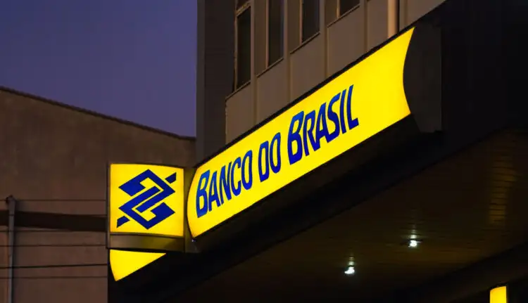 Imagem da entrada de uma das agências do Banco do Brasil